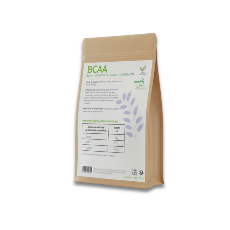 BCAA qué son y para qué sirven — suplemento BCAA Denipharma 500 gr aminoácidos ramificados