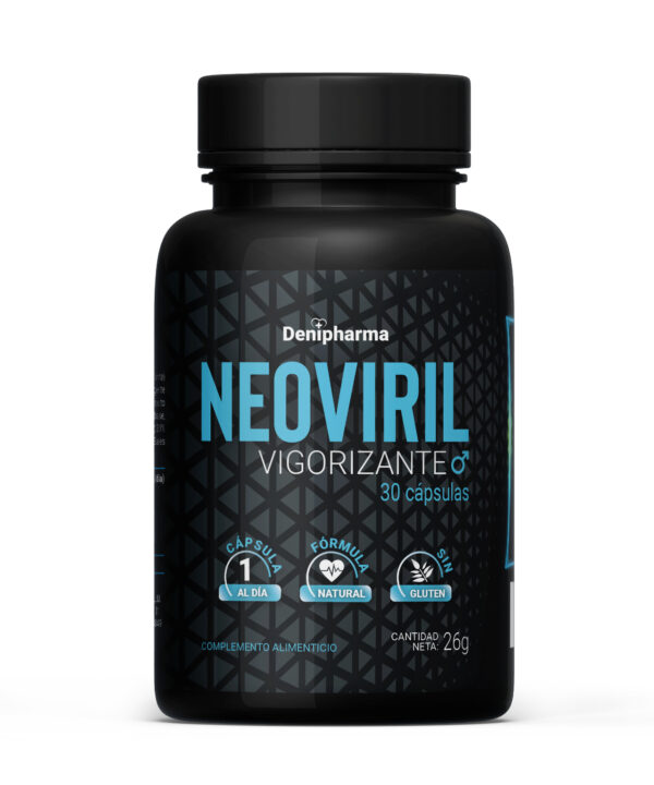 Neoviril – 30 Cápsulas - Potenciador Masculino Natural con Tribulus, Maca, Ginseng y Zinc - Mejora Potencia, Deseo y Resistencia