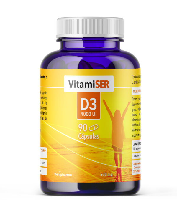 Vitamina D para qué sirve — suplemento Vitamiser D3 4000 UI Denipharma 90 cápsulas