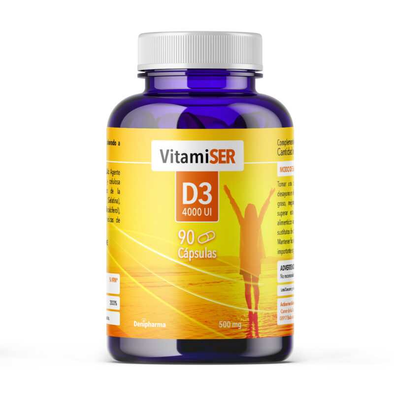 Vitamina D para qué sirve — suplemento Vitamiser D3 4000 UI Denipharma 90 cápsulas