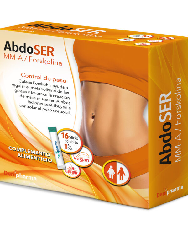 Suplementos para adelgazar el abdomen — ABDOSER Denipharma sticks quemagrasas zona abdominal