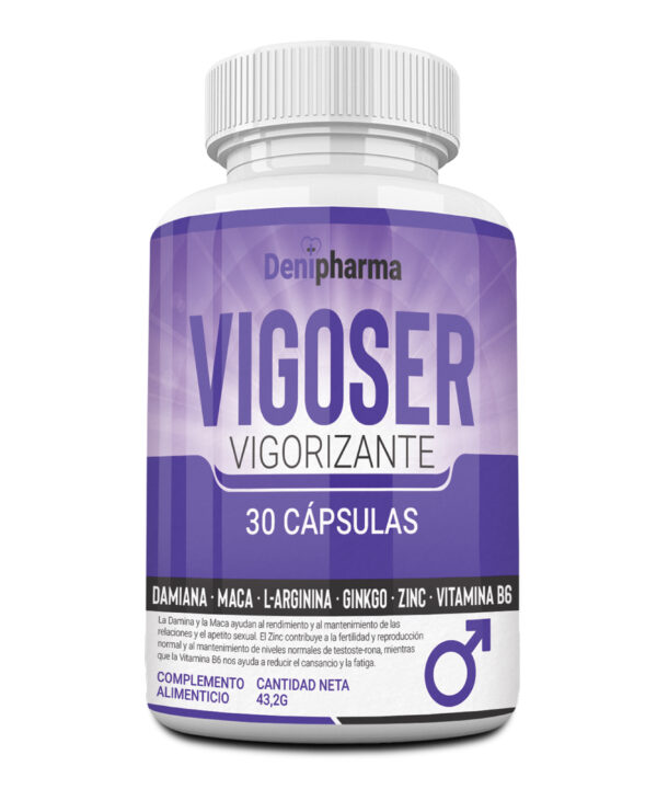Denipharma Vigoser – Complemento alimenticio con Zinc, Maca y L-Arginina – 30 cápsulas