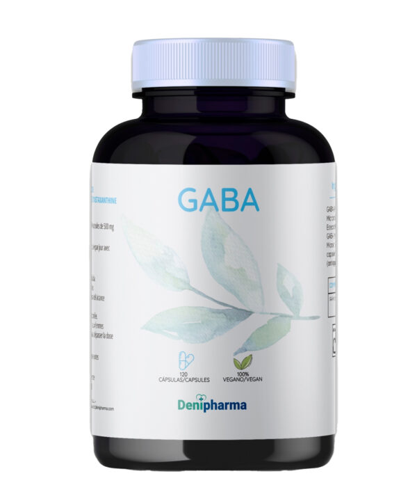 GABA para qué sirve — suplemento GABA 500mg Denipharma relajación natural sueño reparador