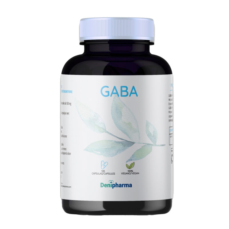 GABA para qué sirve — suplemento GABA 500mg Denipharma relajación natural sueño reparador