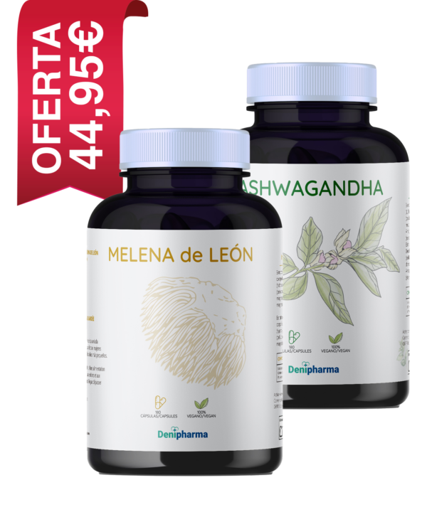 Pack Melena de León - Ashwagandha - La combinación natural para foco y equilibrio.
