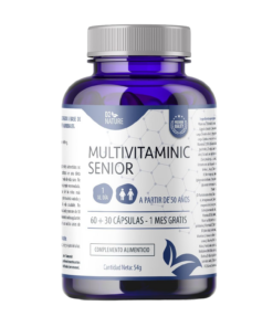 MULTIVITAMÍNICO SENIOR - MAYORES DE 50 AÑOS - VITAMINAS C D3 E B12 - CÚRCUMA - GINKGO BILOBA