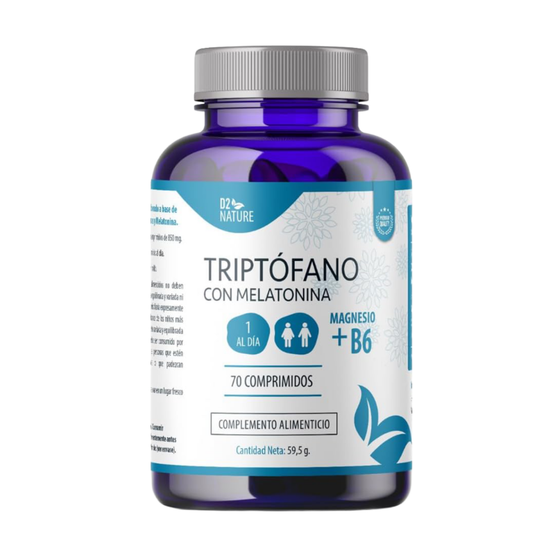 Suplementos para dormir mejor — melatonina triptófano y magnesio Denipharma descanso natural