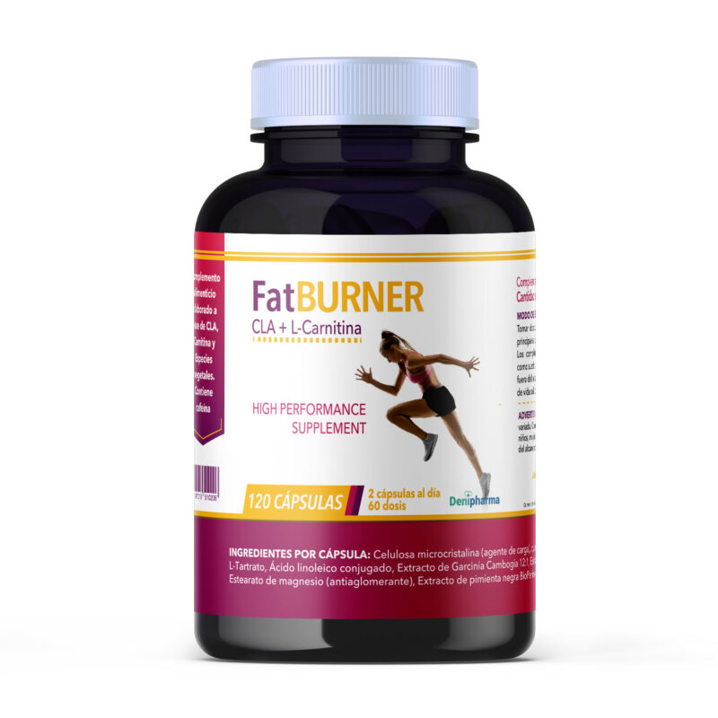 Quemagrasas naturales efectivos — Fatburner CLA L-Carnitina Denipharma suplemento quemar grasa